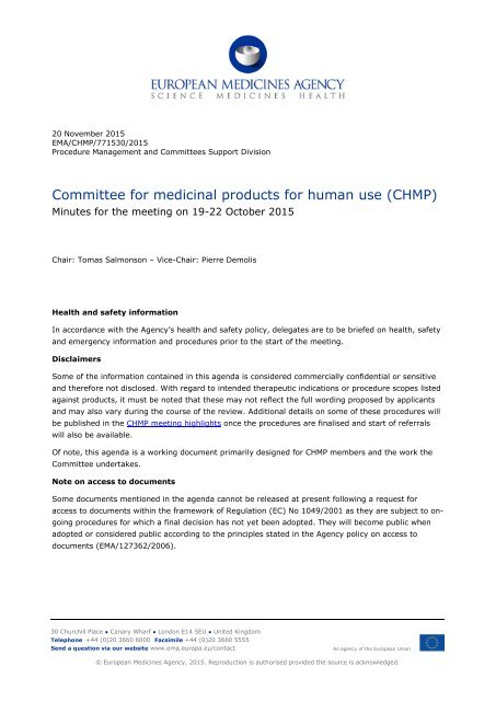 You are currently viewing CHMP ORGAM agenda for the meeting on 18 May 2020