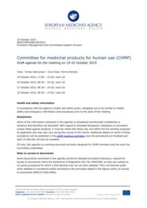 Read more about the article Agenda – CHMP agenda of the 19-22 July 2021 meeting