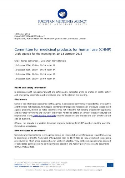 You are currently viewing Agenda – CHMP agenda of the 12-15 September 2022 meeting